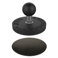 Tough-Mag B-Size 66MM Diameter Ball Base with Steel Adhesive Plate