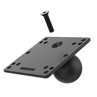 Steel Reinforced 100x100mm VESA Plate with D-Size Ball