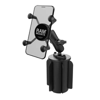 X-Grip UN7 Phone Mount with RAM-A-CAN II Cup Holder Base