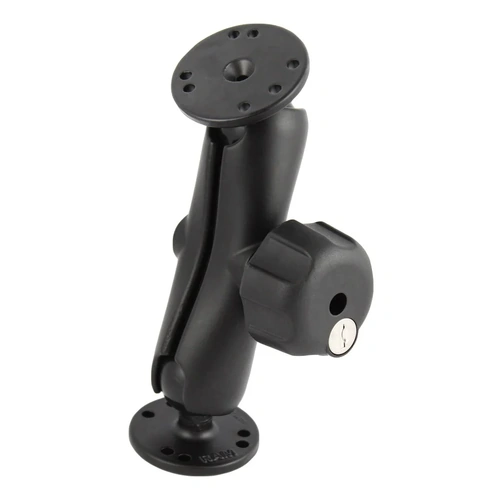 Double Medium Ball Mount with Key Lock Knob C-Size