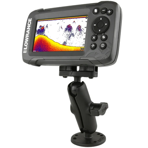 Double Ball Mount for Lowrance Eagle 4, 5, Hook2 and Reveal