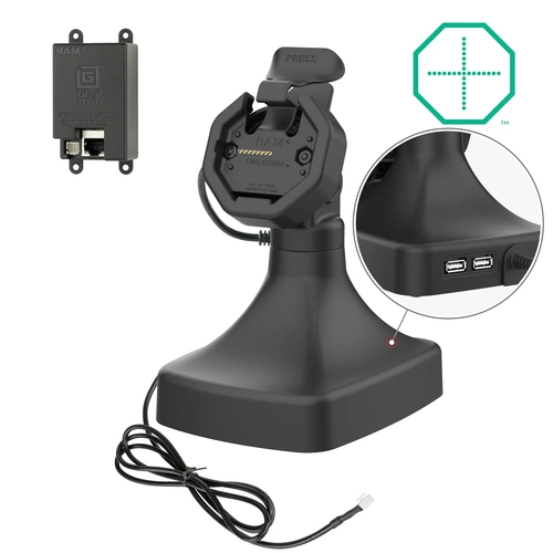 GDS Uni-Conn Powered Tilt and Swivel Dock with PoE and Data